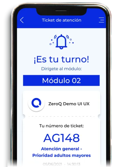 gestión de filas con control operativo