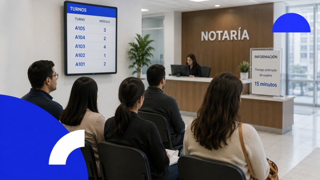 Beneficios de implementar un gestor de filas en notarías